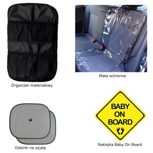 Pakiet akcesoriów Organizer + Osłonki + Naklejka + Mata 