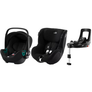 Zestaw 3w1 Britax Romer Baby-Safe 3 iSize 0-13 kg + Dualfix iSENSE 0-18 kg + Baza Flex base iSENSE
