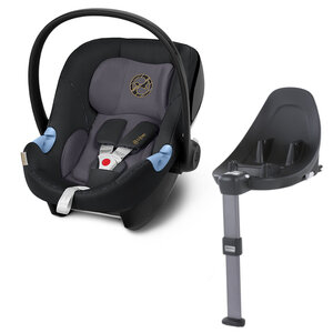 Zestaw Cybex Aton M i-Size Premium Black + Baza isofix M I-Size