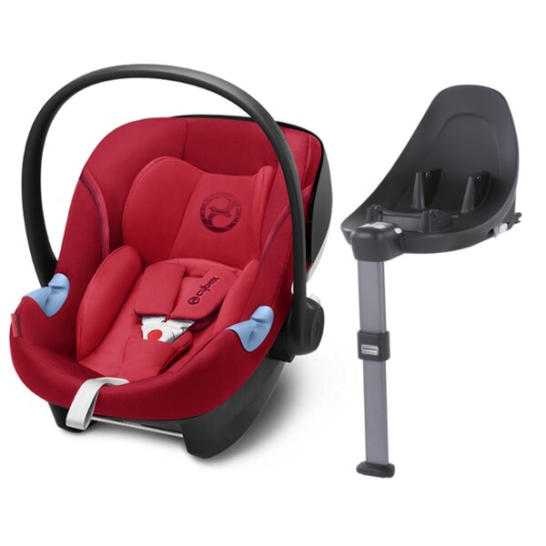 Zestaw Cybex Aton M i-Size Rebel Red + Baza isofix M I-Size