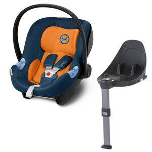 Zestaw Cybex Aton M i-Size Tropical Blue + Baza isofix M I-Size