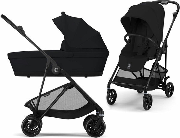 Zestaw Cybex Melio Carbon + Gondola 2025 +  Joie I-Gemm 3 + baza I-Base Encore 0-13 kg