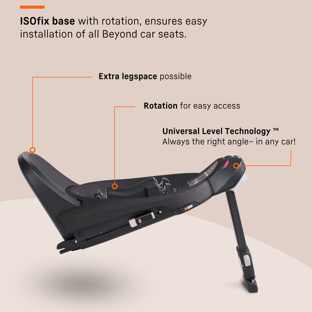 Funkcje BeSafe Go Beyond 2 + Baza Beyond 0-13 kg