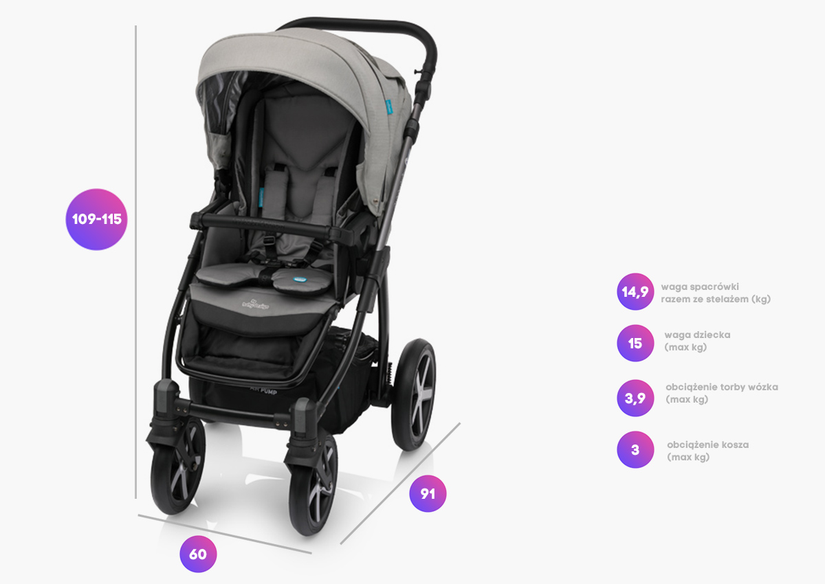 Baby Design Husky 2w1 cecha