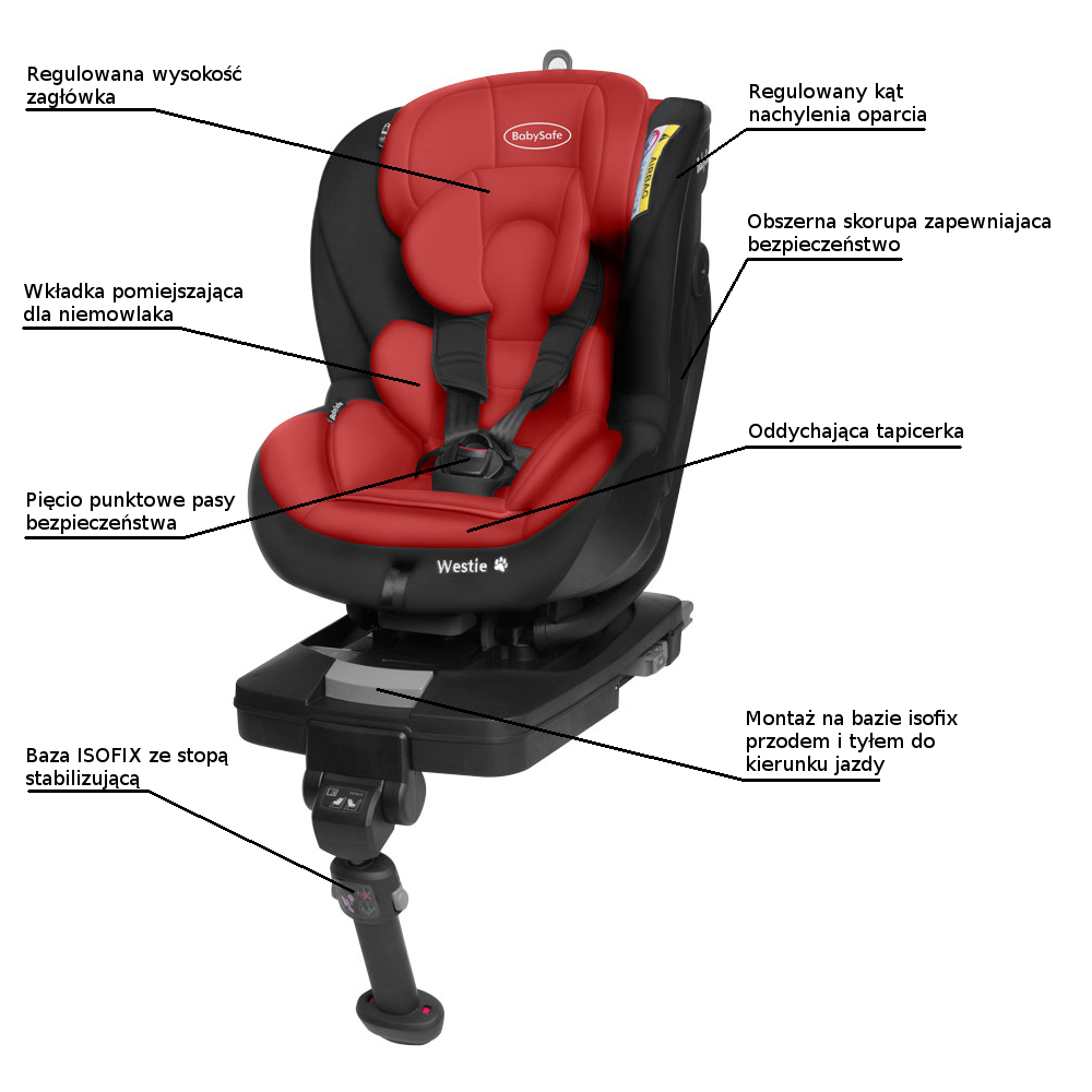 BabySafe Westie 2.0 0-18 kg