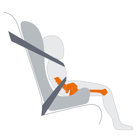 Obrażenia w przypadku kolizji bocznej – foteliki wraz z podwyższ