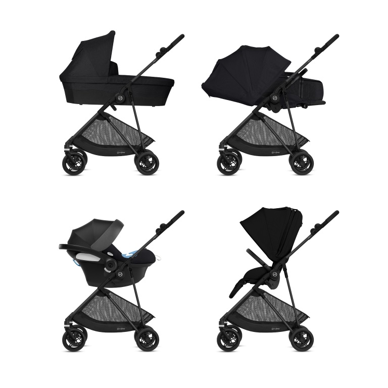 Cybex Melio Carbon Deep Black - spacerówka | Opinie i cena - Boboking.pl